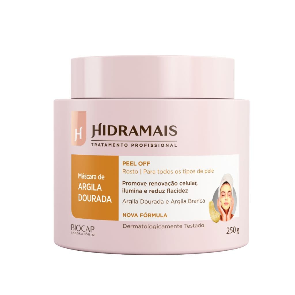 Máscara de Argila Dourada Peel Off 250g Hidramais