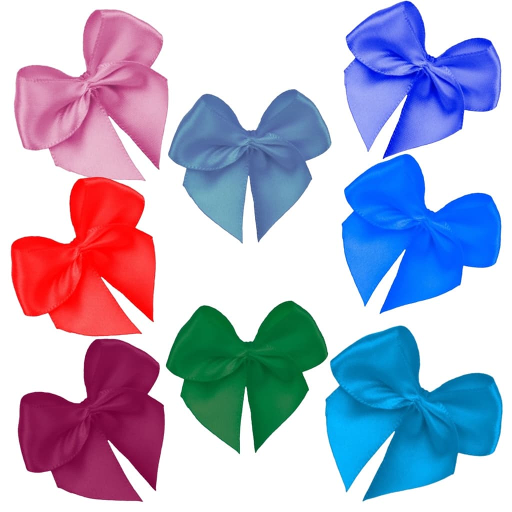 Laço / Lacinho Cetim N°3 100 Unidades Diversas Cores (3x3cm)