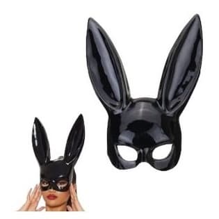 Máscara de Coelhinha Preta Ariana Grande Q21138