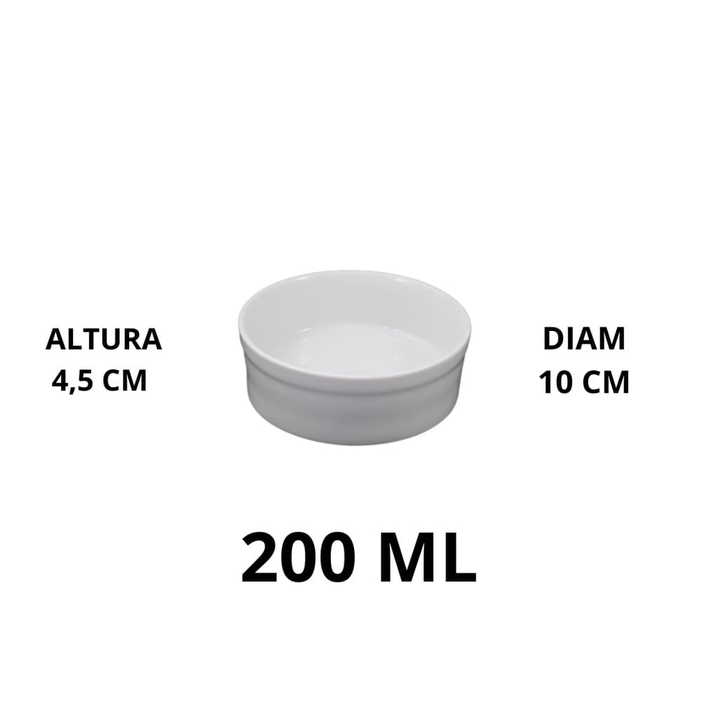 Comedouro Pequeno 200 Ml Branco Para Pet Aves Coelho