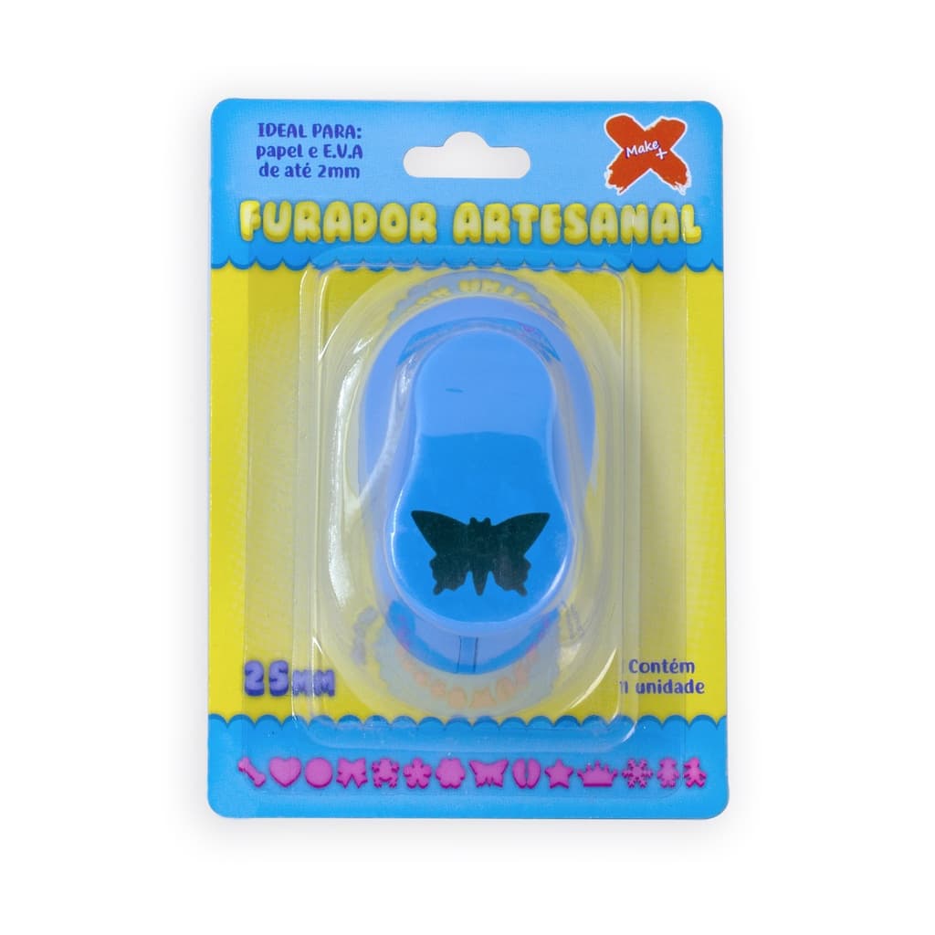 Cortador Furador Papel Eva - Borboleta - 25mm