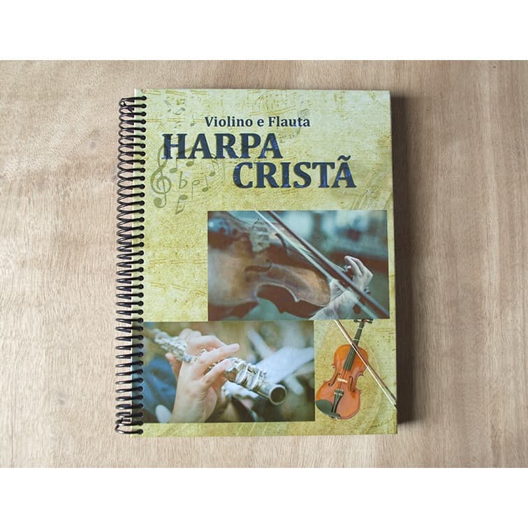 Harpa Cristã Partitura (violino e Flauta) Capa Dura