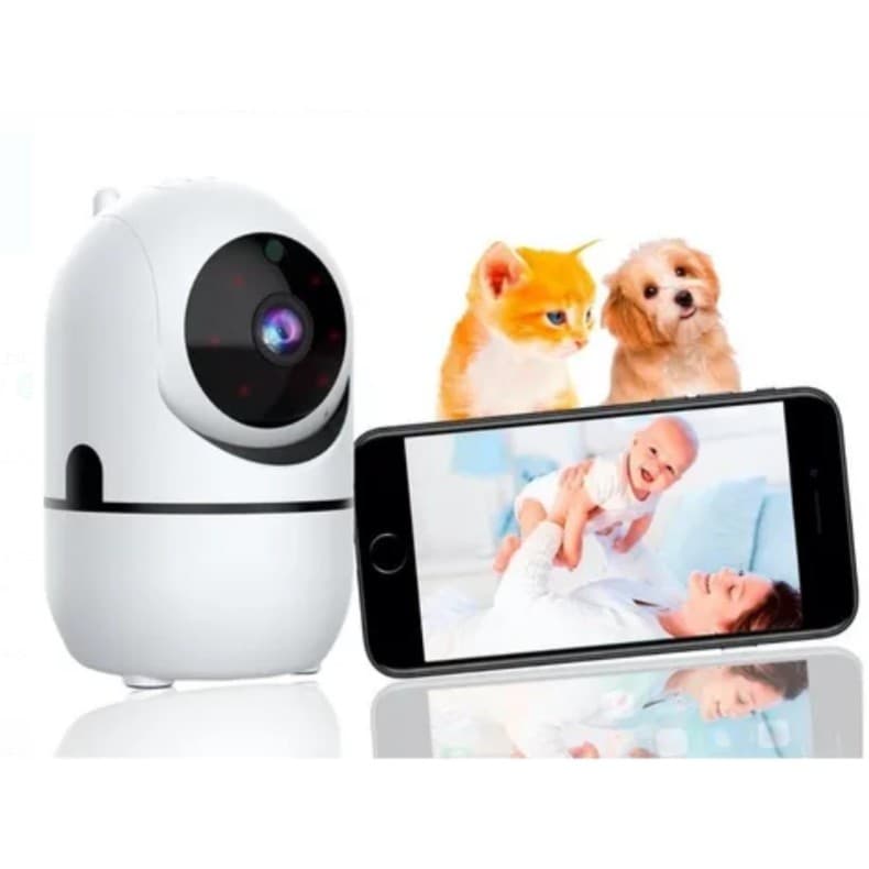 Babá Eletrônica Câmera Wifi IP Visão Noturna Microfone Bebe Pet segurança - Bivolt
