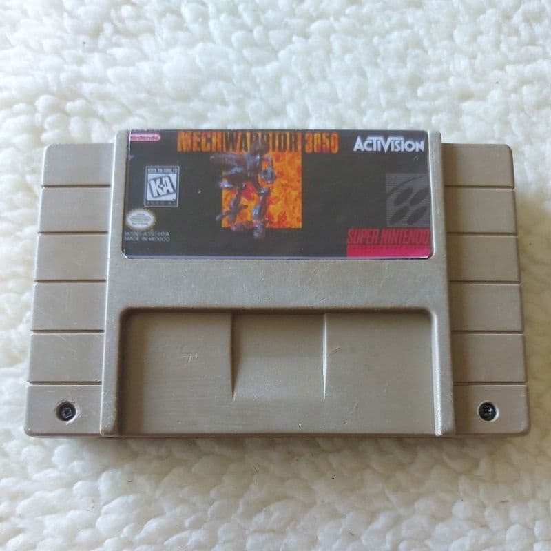 Cartucho 2x1 Mech Warrior 3050 + Bomberman 1 para Super Nintendo Snes