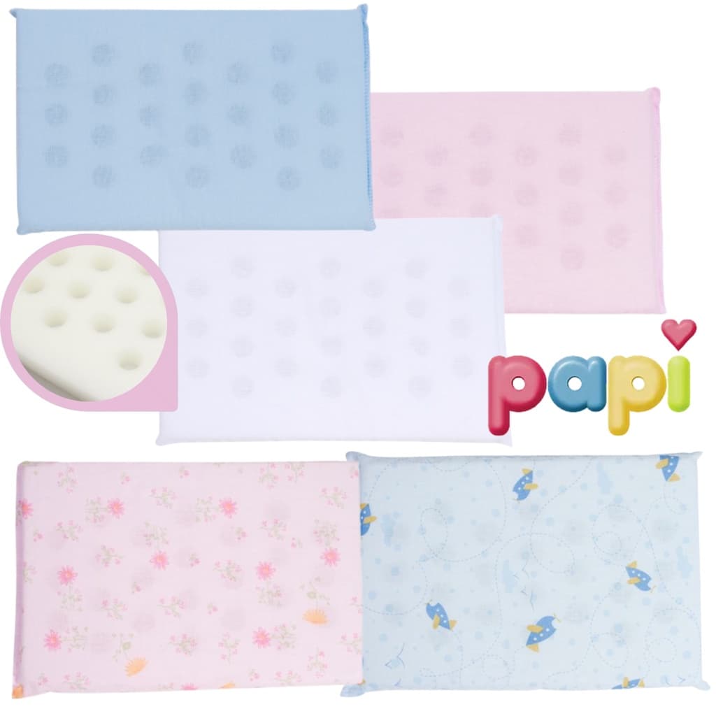Travesseiro Bebe Anti sufocante Liso e Estampado da Papi