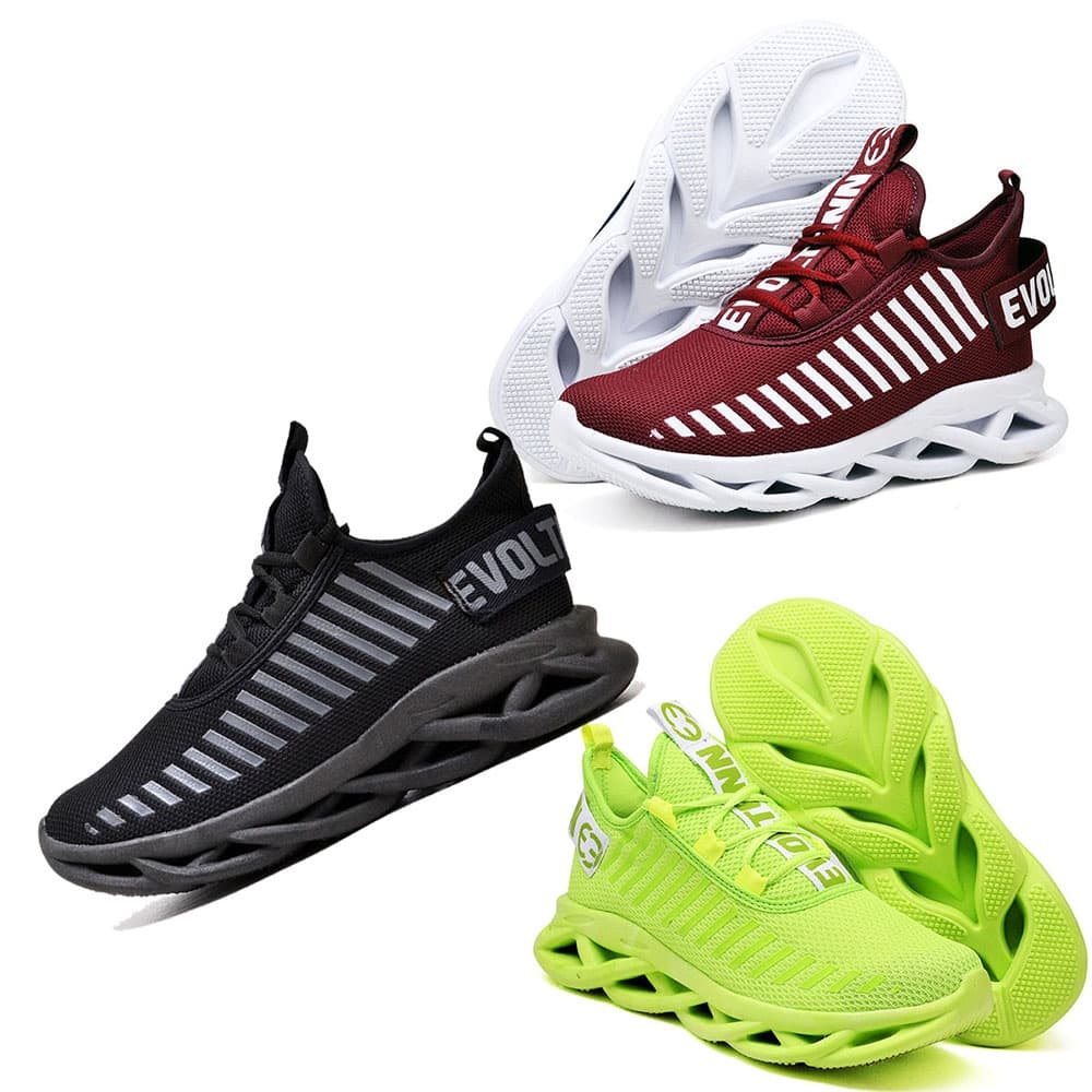 3 Tênis Evoltenn Easy Style Sola Trança Feminino Masculino Esporte Confortável Direto Da Fabrica