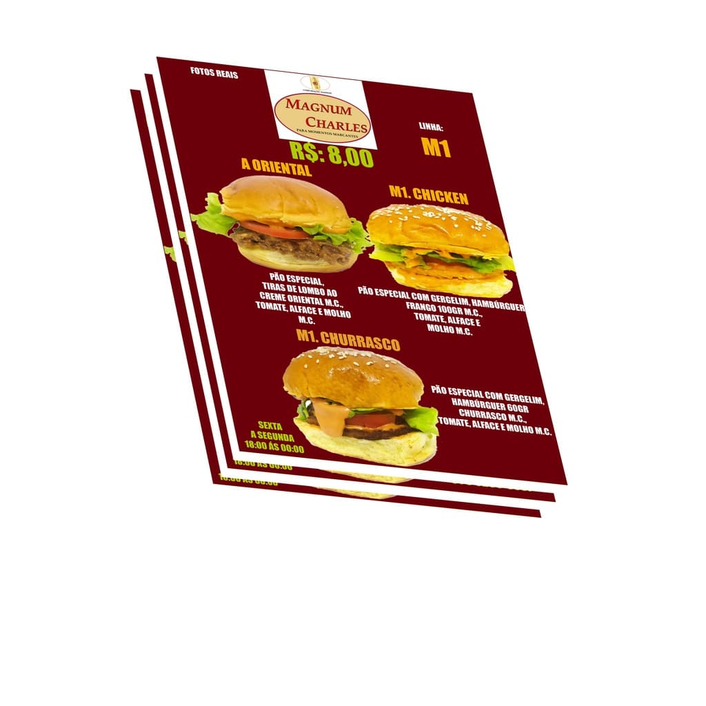 Panfleto 10x15  sulfite Perfumado ou não 100un