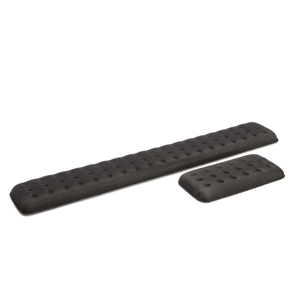Apoio de pulso ergonômico antiderrapante para teclado e Mouse em tecido +EVA