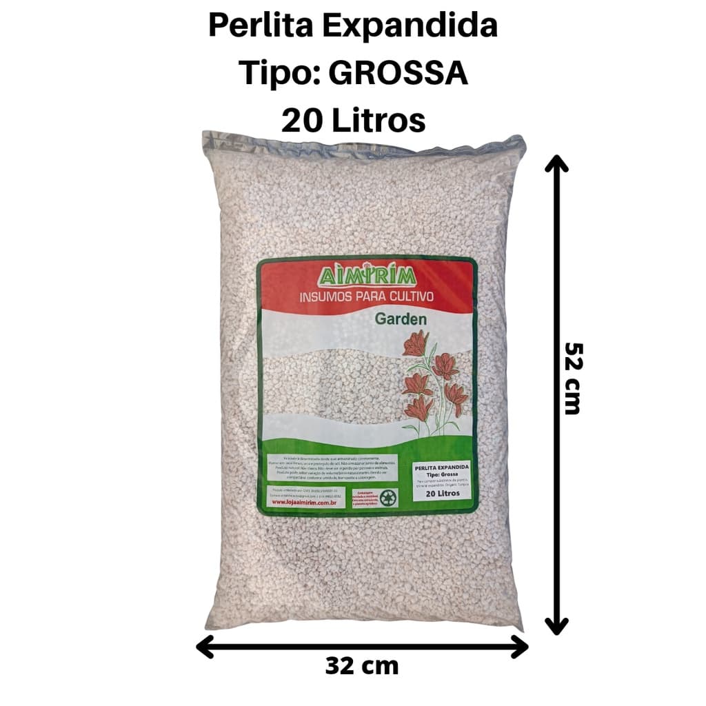 Perlita Expandida Grossa - 20 Litros
