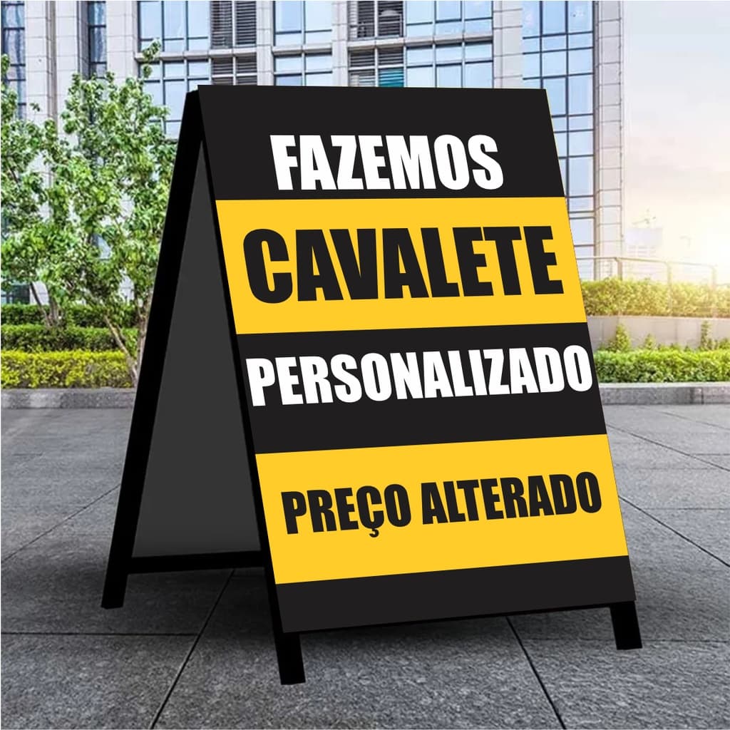 Cavalete personalizado 45x65