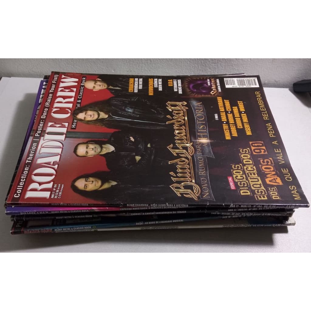 Revistas Road Crew -- Números disponíveis