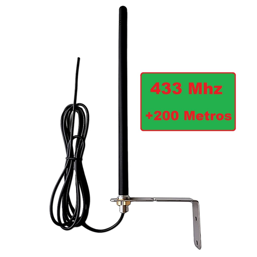 Portão eletrônico Antena Externa Aumentar Alcance De Controle Portão 433 Mhz