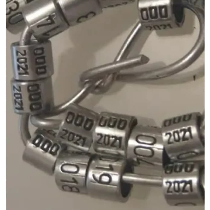 6 Anilhas Ox Premium (3 trinca e 3 coleiro) fechadas tamanho maior para adultos (não São Ibama)