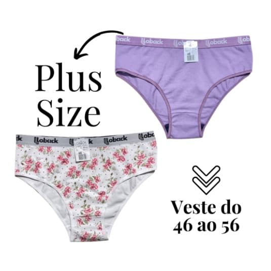 5 ou 3 calçolas 100% algodão calçola veste do 46 ao 56 confortável cintura alta reforçada 301