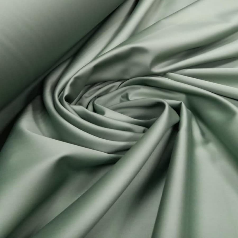 Tecido Percal 400 Fios Acetinado Verde Oliva 2,80MT de Largura 100% Algodão