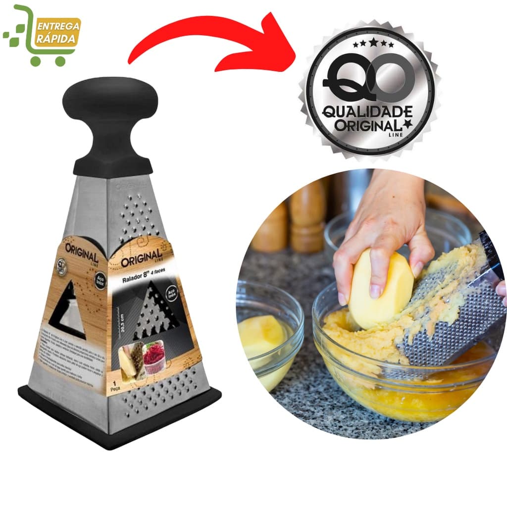 Ralador 4 faces em Inox Resistente