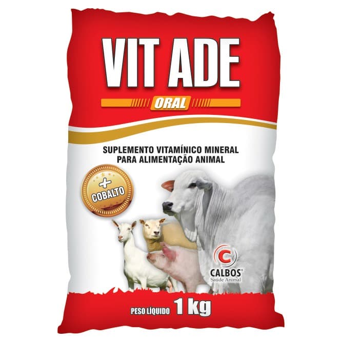 Vit Ade Oral Vitamínico - 1kg Misturar Sal / Ração - Calbos