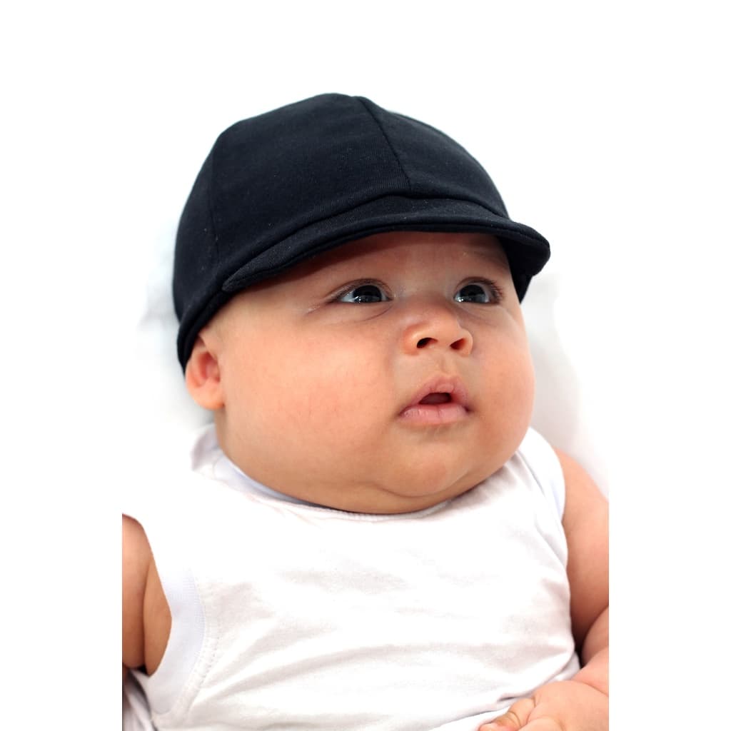 Boné Preto para Bebê Unissex Confortável