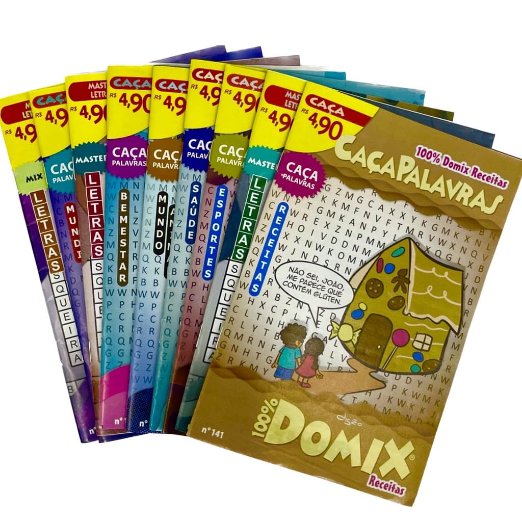 5 Revistas Passatempo Só Caça Palavras Sortido Sem Repetição
