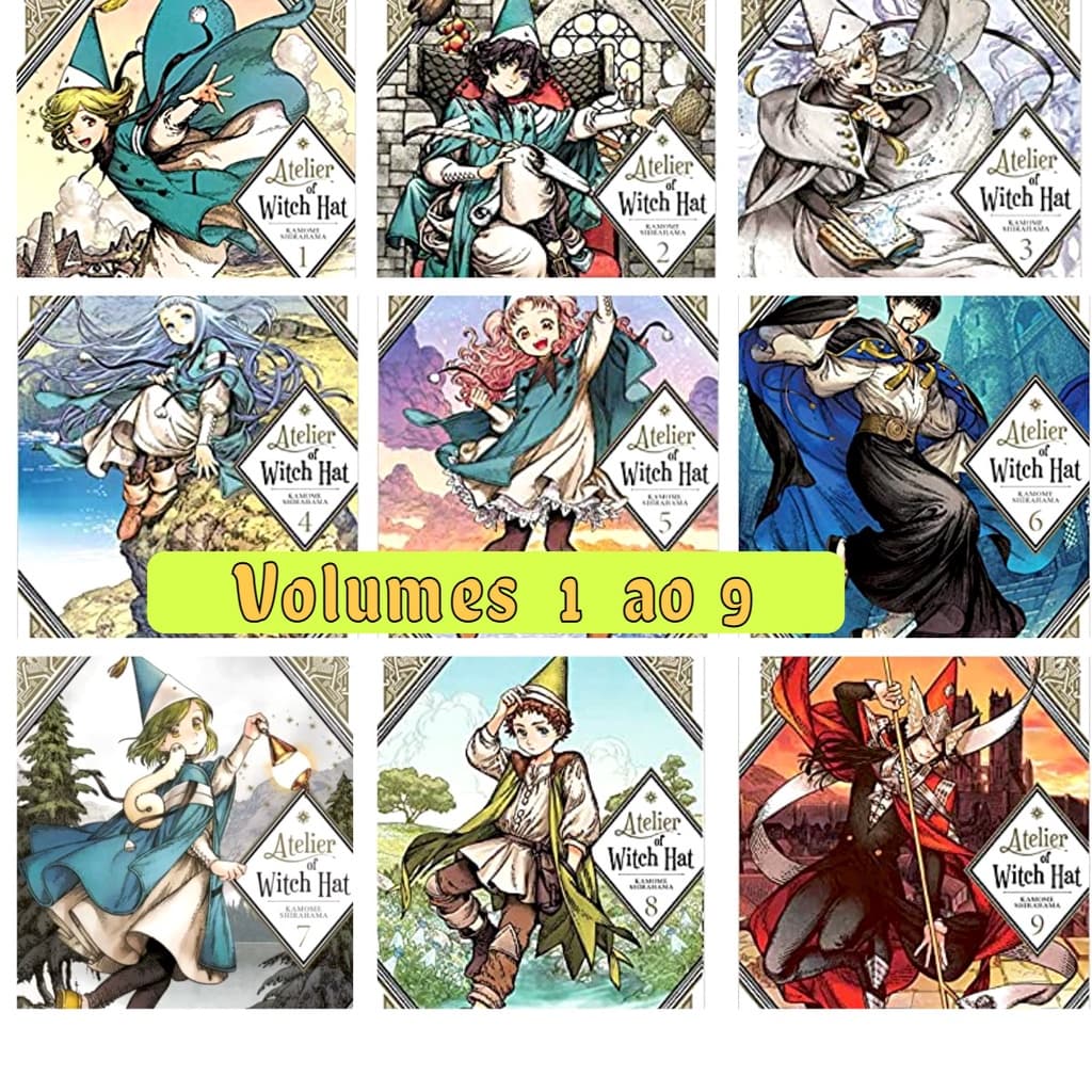 ATELIER OF WITCH HAT Volumes 1,2,3,4,5,6,7,8,9,10,11,12 Mangá ( Novo - Lacrado) Português
