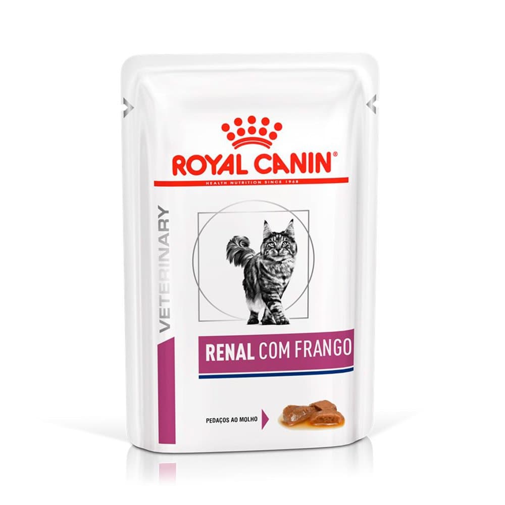 Ração Úmida Sachê Royal Canin Veterinary Diet Renal Gatos Adultos 85g