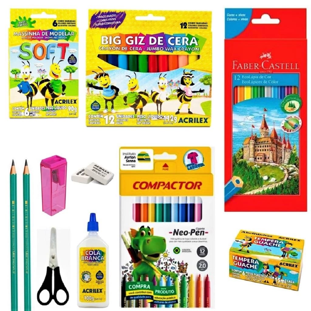 Kit Material Escolar Infantil