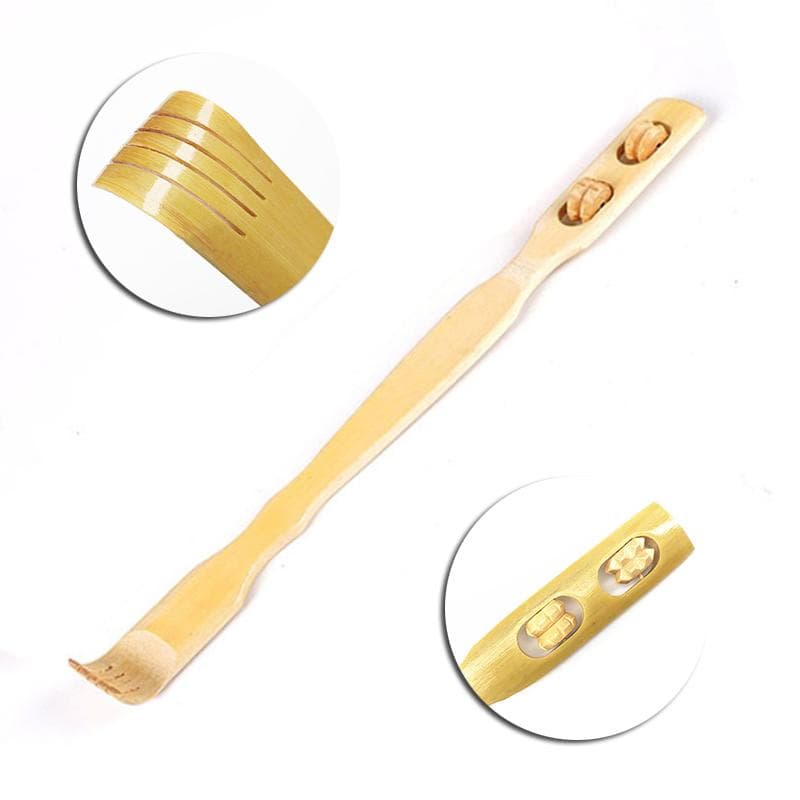 Massageador Mãozinha Para Costas Manual De Bambu