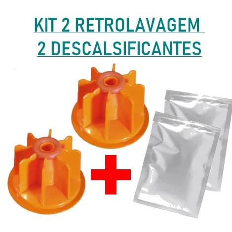 Kit 2 Cápsula Retrolavagem Cafeteira Três Corações + 2 DESCALSIFICANTEs