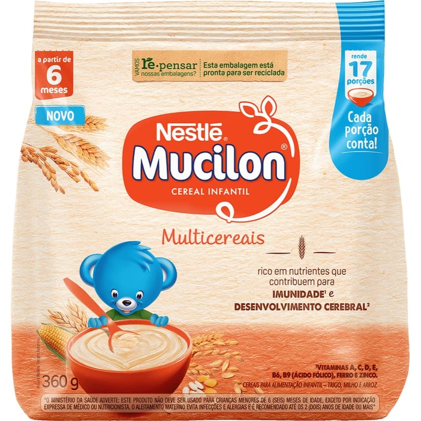 Mucilon 360g Multicereais Sachet