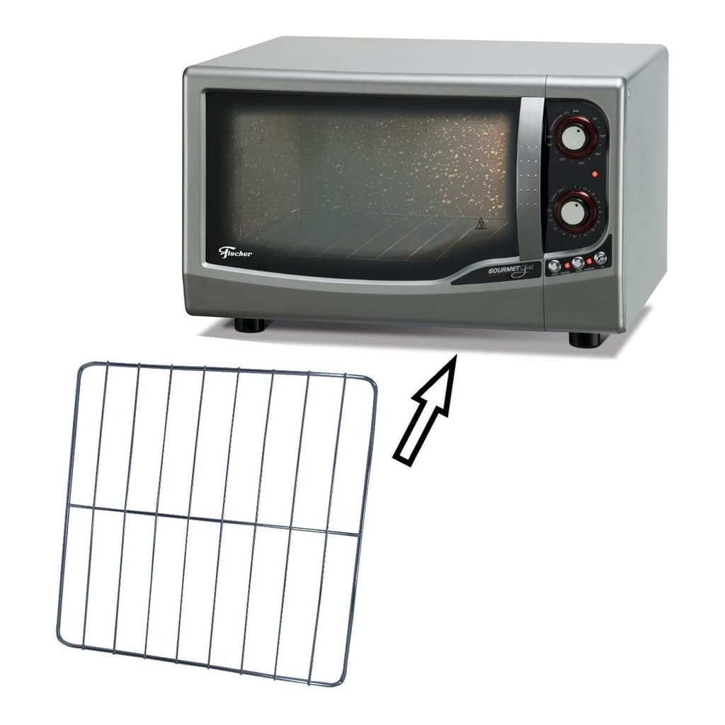 Grade Grelha Cromada Fischer Forno Elétrico Gourmet Grill 9741 1323 Original