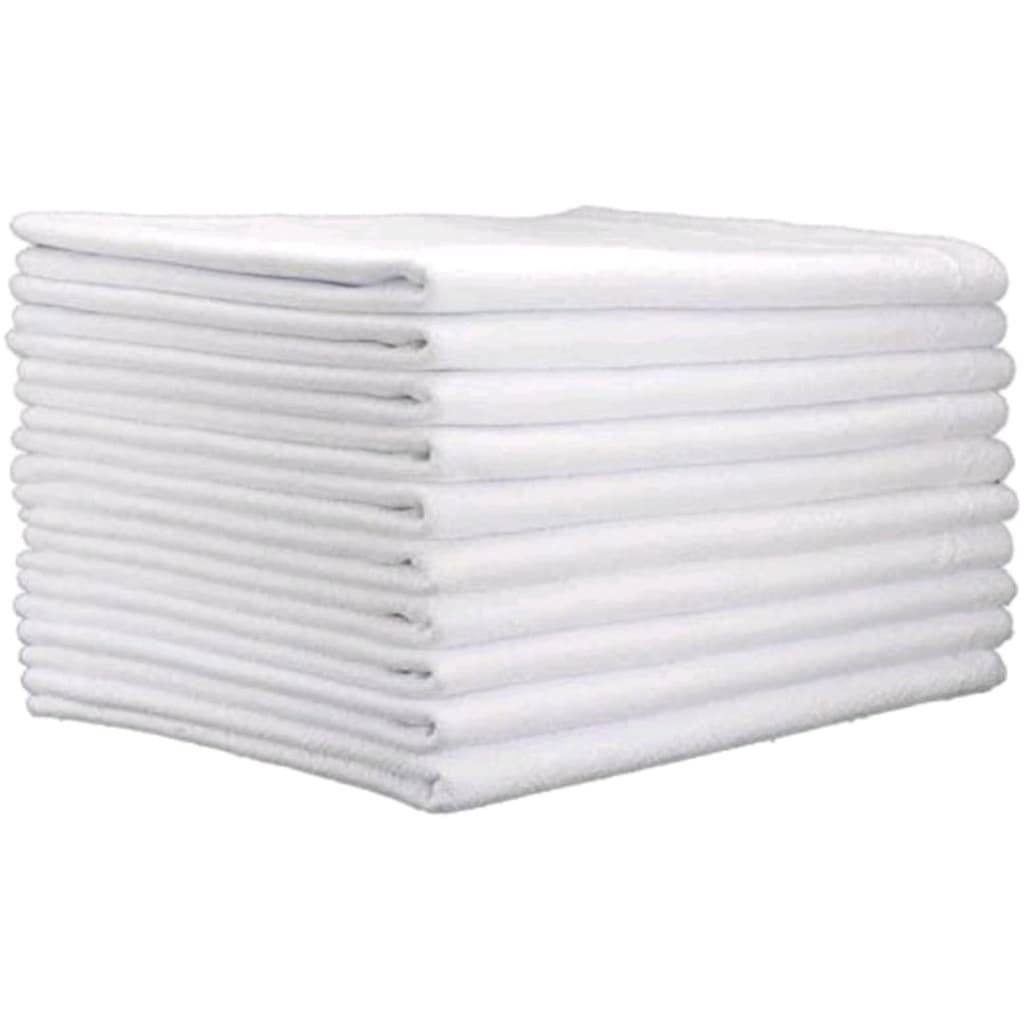 Pano Pé de Galinha Kit com 10, 20, 30 E 40 panos 100% Algodão Branco - Santa Margarida