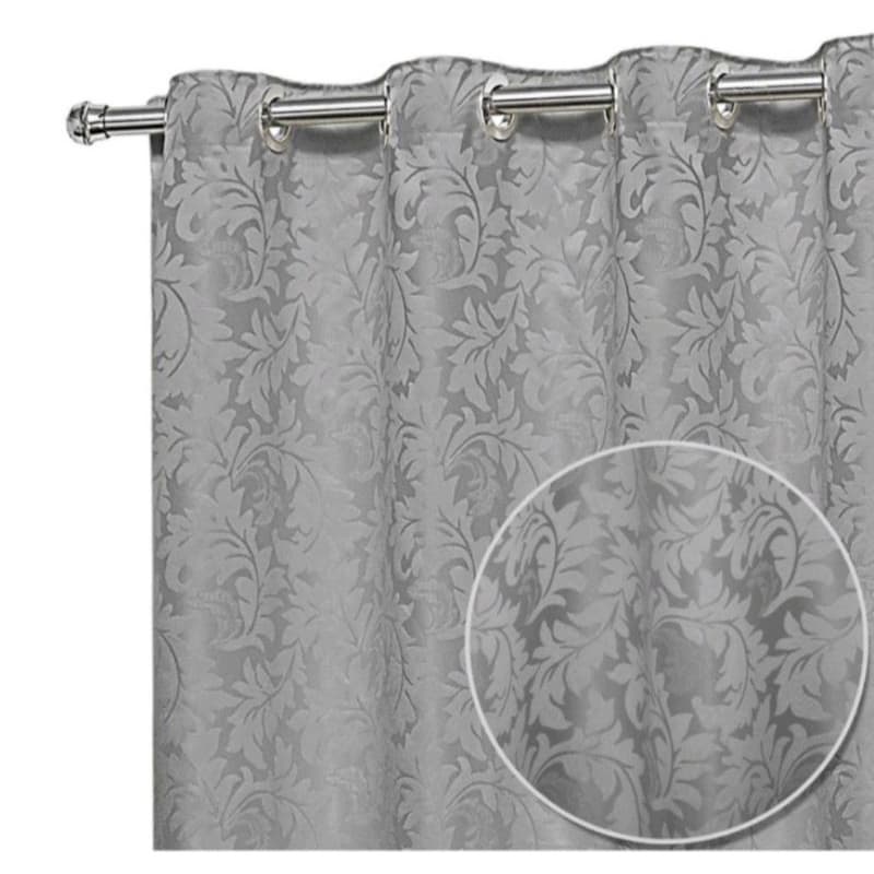 Cortina Para Sala e Quarto Cetim Jacquard 3,00 lar × 2,60 alt PROMOÇÃO