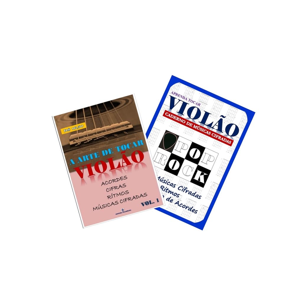 Método de Violão Vol 1 + Caderno de Músicas Cifradas Pop Rock