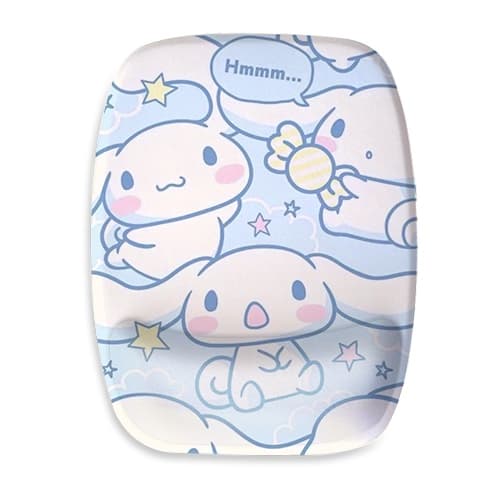Mouse Pad Ergonômico com Apoio Cinnamoroll Fofo