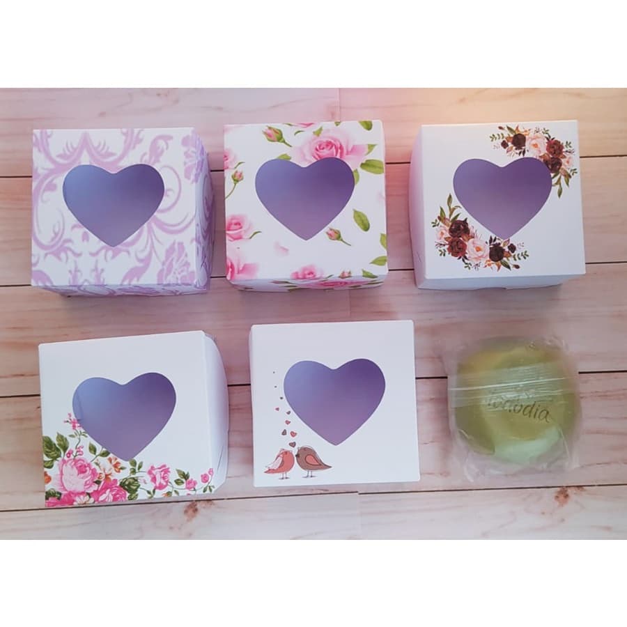 10 Caixas para 1 Sabonete Floral Casamento/Noivado