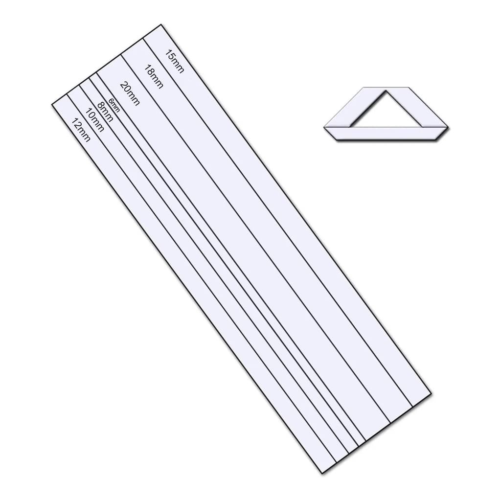 06 Gabaritos 01 Régua Fio Cabelo Scrapbook Artesanatos Acrilico