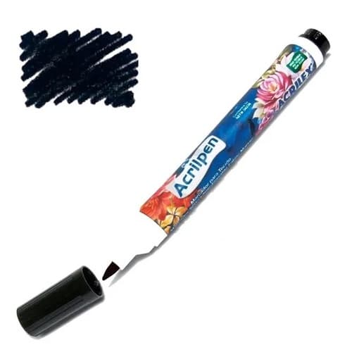 Caneta Para Tecido Acrilex Acrilpen Preto 520 A Melhor