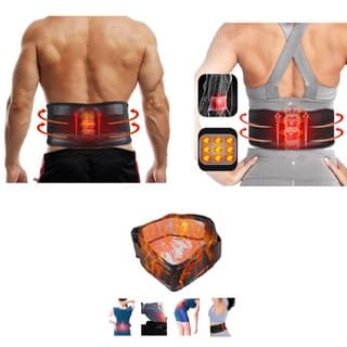 Cinta Lombar Magnética com Turmalina Neoprene Ajustável (80-105cm)