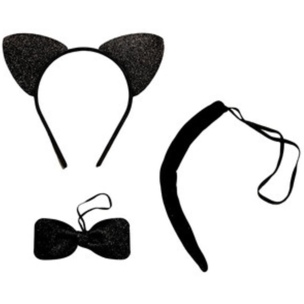 Kit Fantasia Acessório Festa Enfeite Carnaval Gatinha