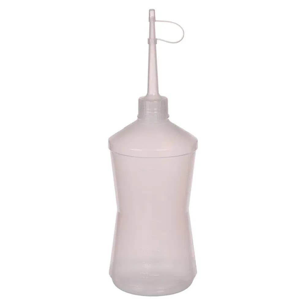 Bisnaga Frasco Almotolia Para Líquidos e Fluidos 250ml C/ Bico Reto Aplicador e Tampa