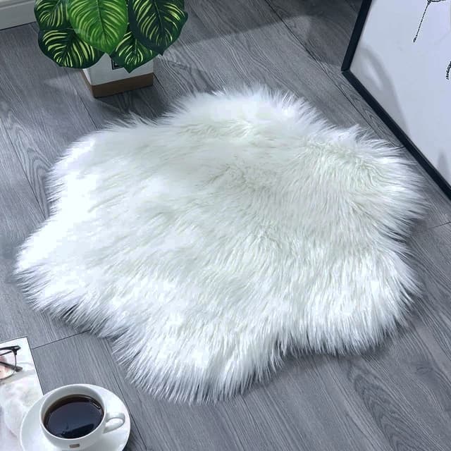 tapete  manta de flores Pelego Pelo Alto Luxo Para decoração de casa elegante e Foto Decoração Flor