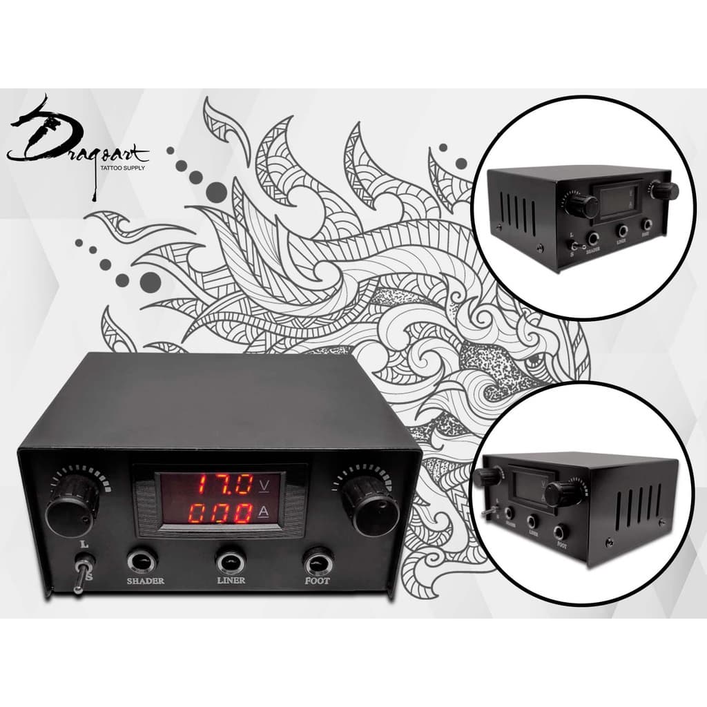 Fonte com Dupla Regulagem para Tatuagem