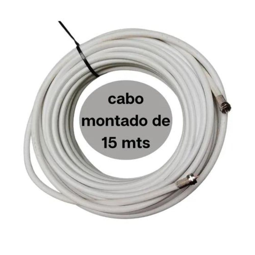 Kit De Cabo Coaxial 06 - 67% Montado Com 2 Conectores