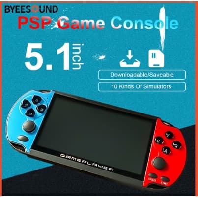 Jobs 5.1-Polegadas Console De Jogo Portátil Global X7 Mp5 Player 8gb Vídeogame 10.000 Jogos