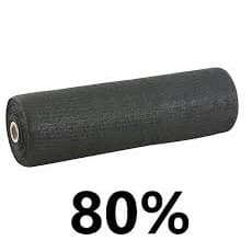 Tela Sombreamento 80% 3 Largura x 10 Metros Sombrite Hortaliça Flores Estacionamentos Estaleiros Estufas Viveiros