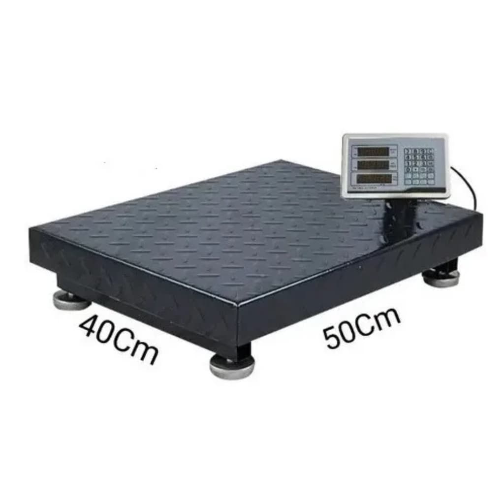 Balança de plataforma capacidade de 400kg, sem coluna, para reciclagem, sucatas, pet shop, bags