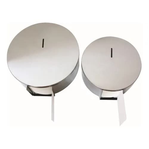 Suporte Dispenser Inox E Aço Branco Papel Higiênico 300m E 600m Hallen - Globo