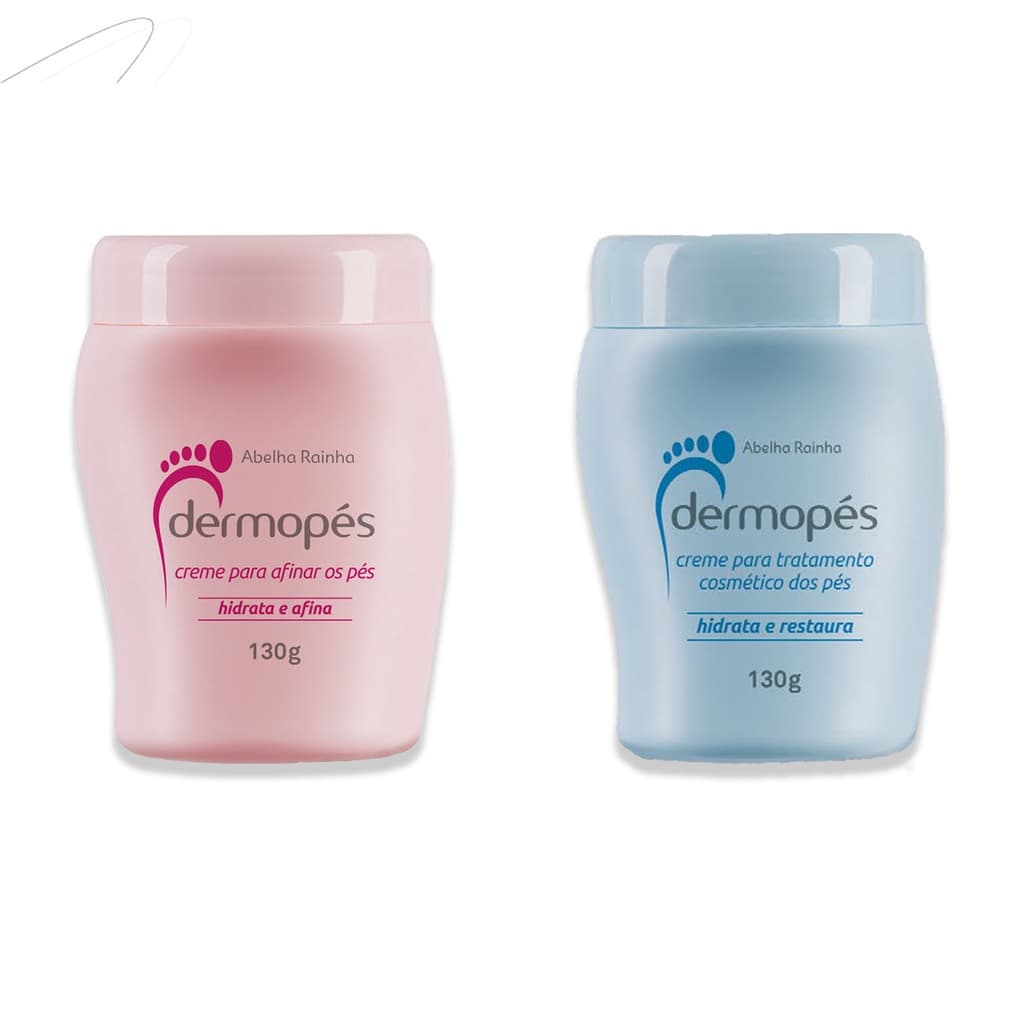 Kit Creme Hidrata Restaura Afina Perfuma Trata Dermopés Abelha Rainha Kit para pés Envio Imediato