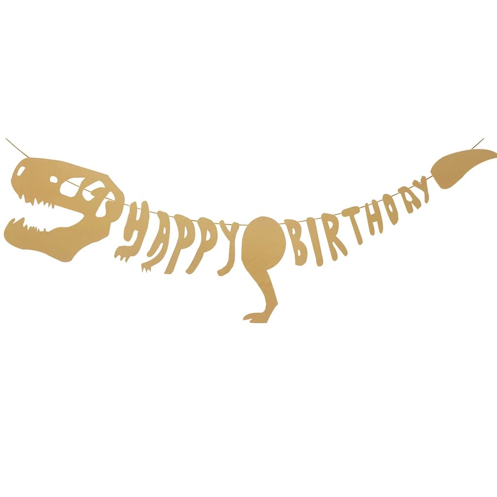 Faixa Dinossauro Happy Birthday Feliz Aniversário Festa 4m