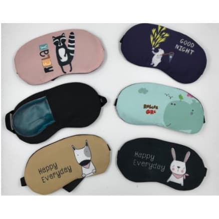 Máscara tapa olho com gel térmico para dormir e descanso